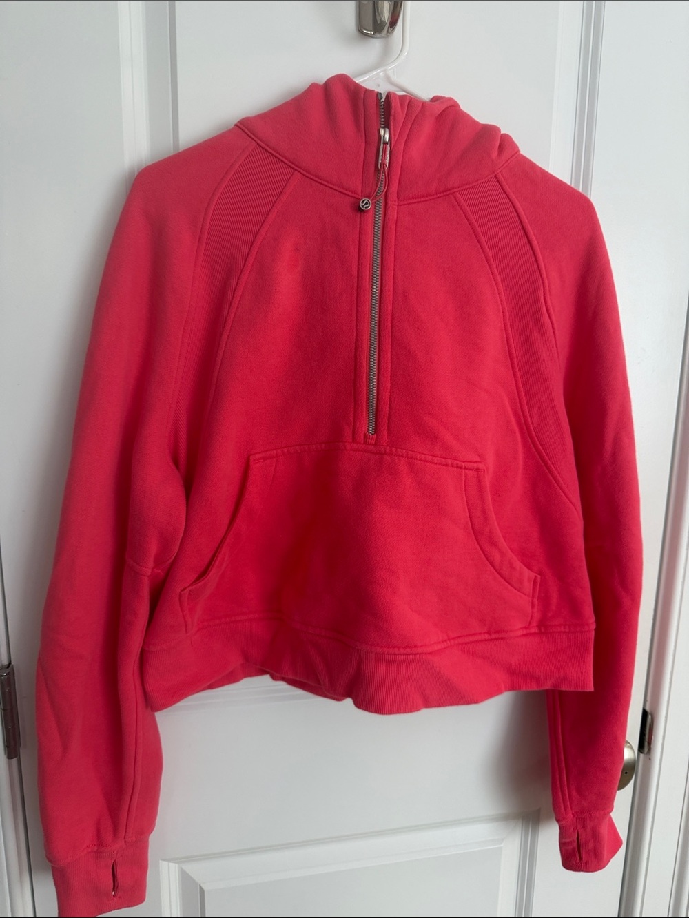 lululemon athletica Coral Pink Half-Zip Hoodie